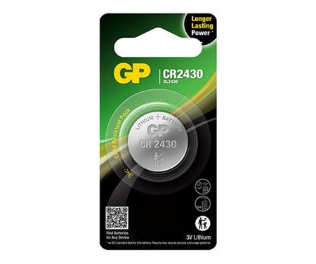 GP knappcell, Lithium, CR2430, 1-pack
