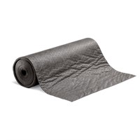 Universal Rulle, absorbent - En grå rulle som ligger horisontellt. Ena änden vilar lätt mot marken.