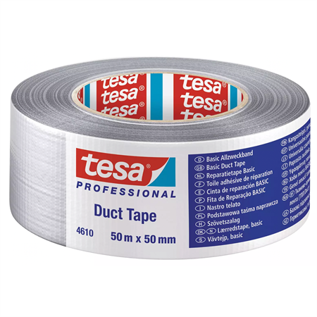 Silvertejp, Tesa® Professional 4610, 50mm x 50m, 24rl/frp