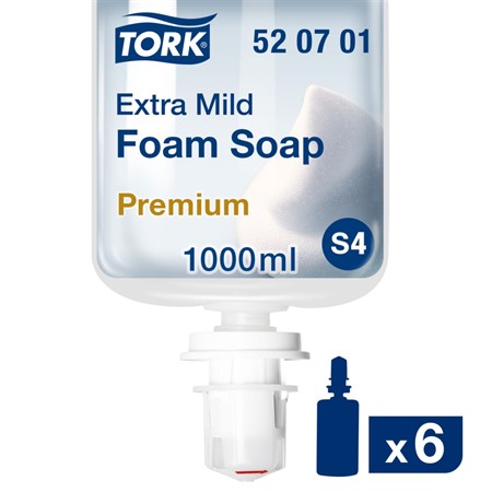 Skumtvål Tork Extra Mild S4, 6x1L/frp