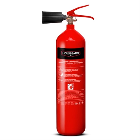 Housegard 2 kg koldioxidsläckare, röd, K2