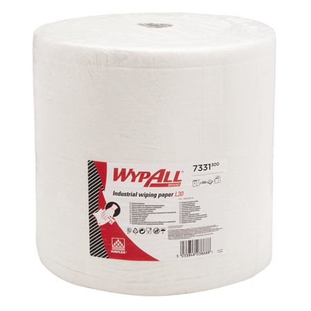 WYPALL® L30 Ultra Torkduk, 3-lgr, 1000ark/rl, 38x37cm, 1rl/frp, Vit