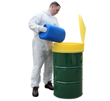 Tratt med lock (för 205 liters öppna eller stängda fat)