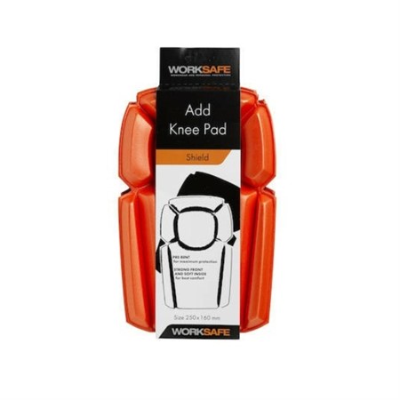 Knäskydd Worksafe OneSize Orange/Svart, 1par/frp