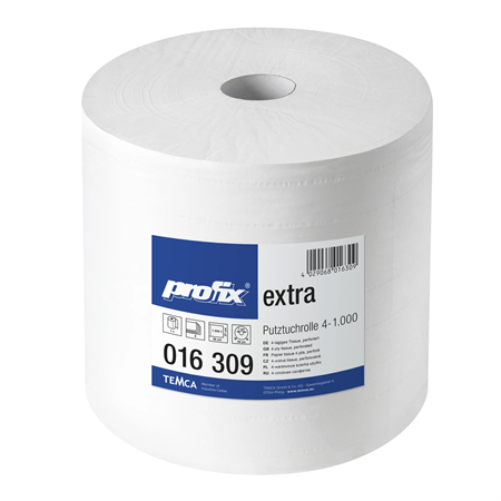 Myrins Torkpapper Extra, 4-lagers, 1000ark/rl, 0,37x360M, 1rl/frp, Vit